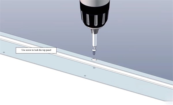 use the screw to tighten