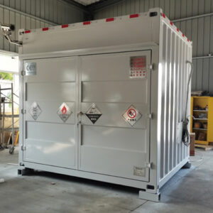 chemical storage building for power company