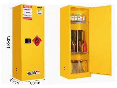 Flammable Storage Cabinet Yellow 22 Gallon