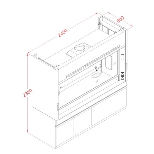 steel fume hood